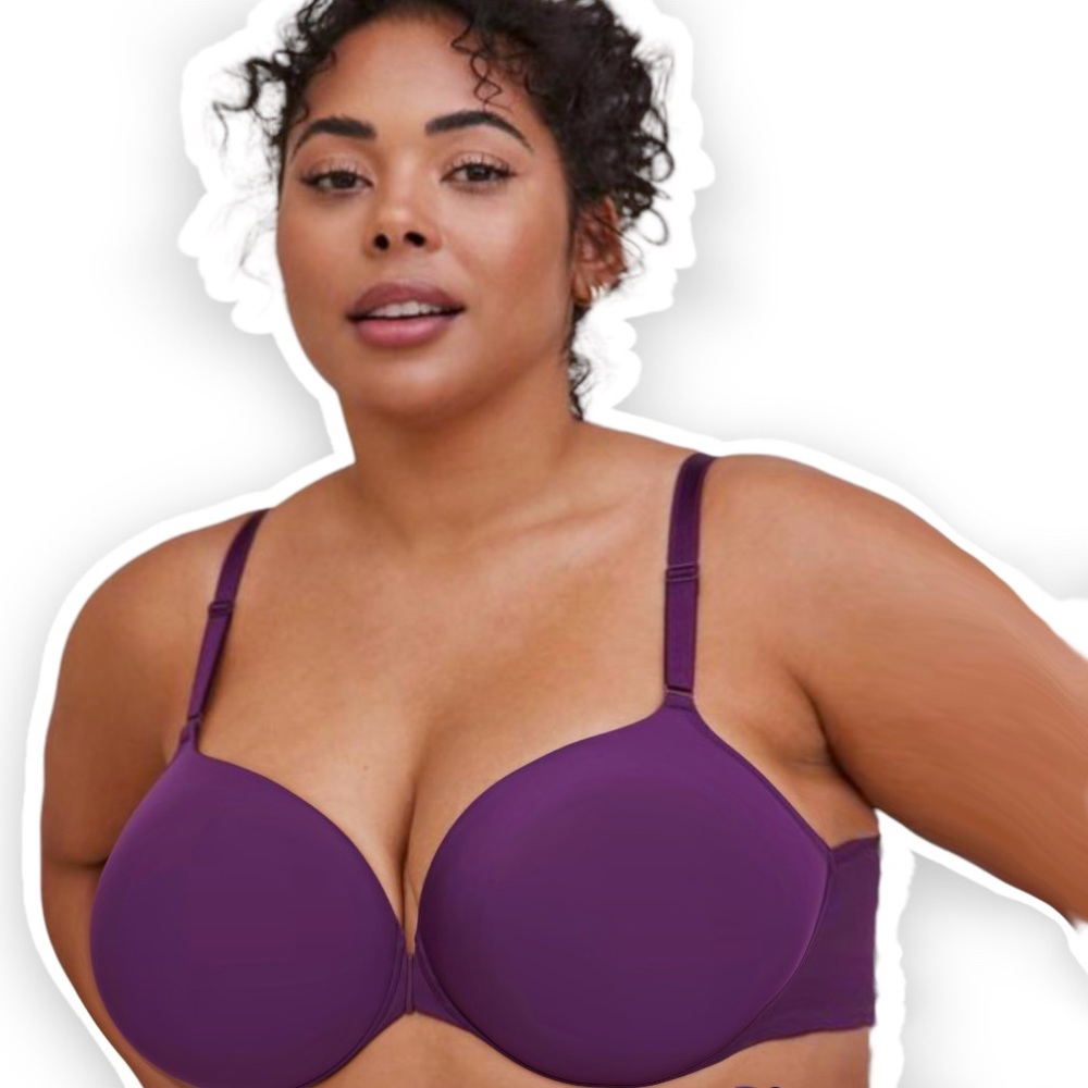 torrid curve bra lightly lined t shirt bra purple